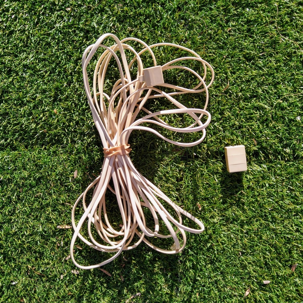 RJ11 Female/Female Wired 1-1/4-4 Modular Telephone/Fax Cord Coupler Tested Used